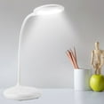 thumbnail image 3 of Lámpara de escritorio LED sensible al tacto con cuello flexible y brillo ajustable, 3 of 8