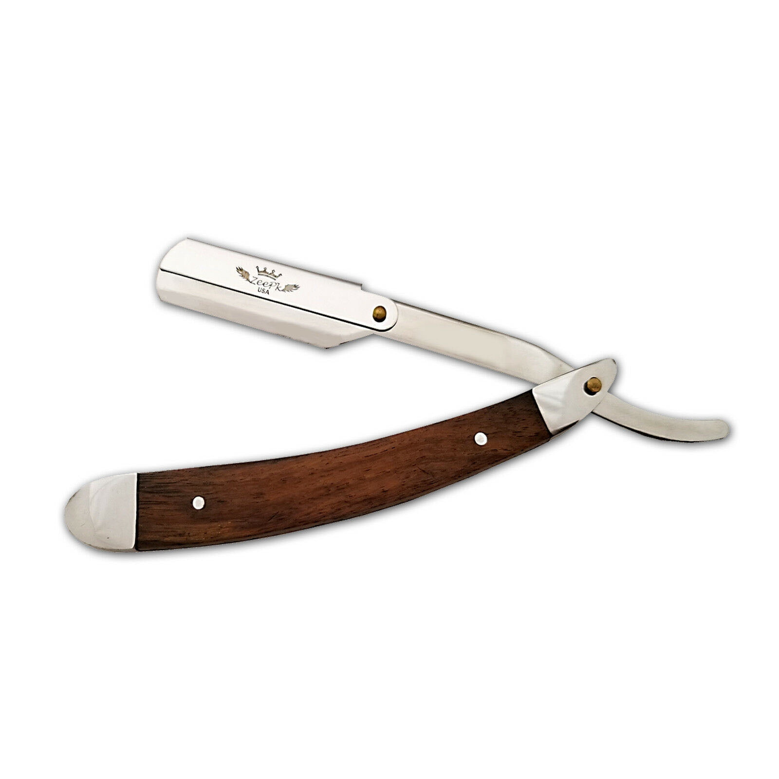 Wooden Handle Stainless Steel Straight Razor Shaving Tool Shave RASIERER RAPADA