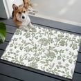 thumbnail image 4 of Sage Green Flower Entryway Rug 2x3 Area Rug Washable Indoor Doormat Small Bathroom Rugs Low Pile Accent Throw Rugs Vintage Farmhouse Boho Leaf Spring Floor Carpet for Kitchen Bedroom Entrance, 4 of 9