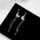 thumbnail image 4 of HomeKingdee Ladies Fashion Long Chain Tassel Earrings with Diamond Pearl Design - Elegant Dangling Earrings for Women for Wedding Party Banquet Gift Occasions, 4 of 7