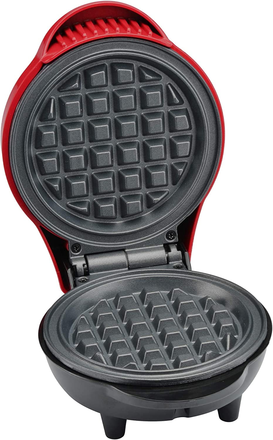 Kitchen Selectives Electric Mini Waffle Maker, Red