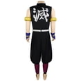 thumbnail image 3 of Disfraz de Anime Demon Slayers Season 2, Kimetsu no Yaiba, Uzui Tengen, uniforme negro, ropa de fiesta de Halloween y Navidad, 3 of 4