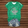 thumbnail image 4 of Womens Sequin Football T-Shirts 2025 Game Day Casual Loose Short Sleeve Tees Crewneck Vintage Fashion Tops, 4 of 5