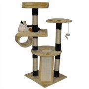 go pet club beige cat scratcher furniture - 52 in.