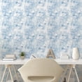 thumbnail image 2 of Ambesonne Orchids Peel & Stick Wallpaper for Home, Line Drawn Flower Pattern, 13"x100", Off White Ceil Blue, 2 of 5