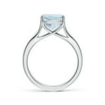 thumbnail image 2 of ANGARA Natural Solitaire 2.7 ct Aquamarine Split Shank Engagement Ring in 925 Sterling Silver for Women (Size-9mm) | March Birthstone, Anniversary, Jewelry Gift for Women | Natural Aquamarine Ring, 2 of 9