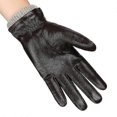 thumbnail image 5 of Men Sheepskin Leather Gloves Outdoor Sport Warm Wool Lined Vintage Daily Dress Driving Gloves, 5 of 5