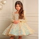 thumbnail image 2 of Vestido infantil Vestido abullonado para niña Vestido de moda nacional de Navidad Vestido de manga larga Vestido de princesa para niña de nicho, 2 of 5