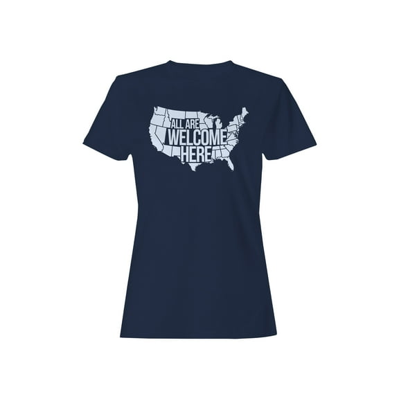 USA Welcome Sign Art Women's T-shirt