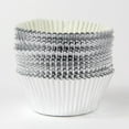 thumbnail image 2 of 100 Pieces Foil Cupcake Liner Baking Cups Muffin Tins Treat Cups Foil Metallic Cupcake Liners for Weddings, Birthdays Silver, 2 of 8