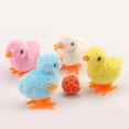 thumbnail image 3 of 5pcs Wind Up Plush Chick Hopping Fun Small Clockwork Chick Animal Toy for Kids New, 3 of 7