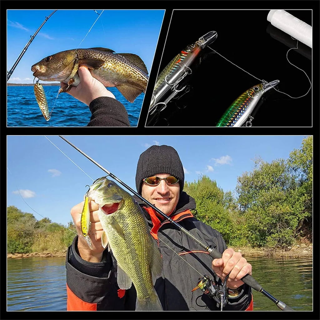 WINDLAND 10Pcs Invisible Nylon Elastic Thread Baits Float Line Fishing Tackle Accessory