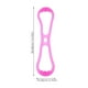 thumbnail image 3 of Banda de tensión de yoga de silicona Figura portátil multifuncional Cuerda de tracción elástica de silicona en forma de 8 Banda de resistencia de yoga para fitness (rosa), 3 of 5