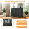 thumbnail image 4 of Simenmax 7 Storage Dresser for Bedroom, Wide Fabric Closet Chests Organizer Tower Furniture, Black, 4 of 7