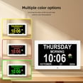 thumbnail image 4 of Memwake Multifunctional Large-Screen Digital Alarm Clock for 2026 World Cup, for Alzheimer's Patients with Date and Day of Week,Multiple Display Modes,10-inch White, 4 of 8