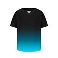 thumbnail image 4 of IYTR Mens Beach Shirts Summer Fashion Gradient Color Short Sleeve T Shirts Casual Pullover V Neck Tee Shirts Loose Sports Fitness Shirts Multicolor M, 4 of 5