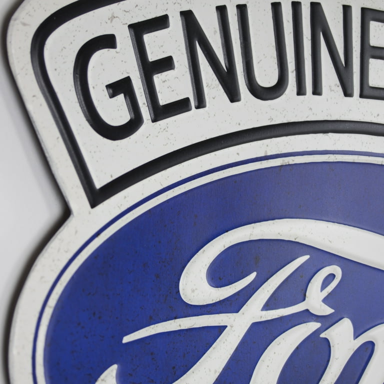 Vintage Ford V8 Genuine Parts Embossed Metal Sign - Walmart.com