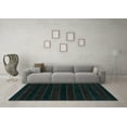 thumbnail image 3 of Ahgly Company Indoor Square Abstract Light Blue Contemporary Area Rugs, 4' Square, 3 of 4