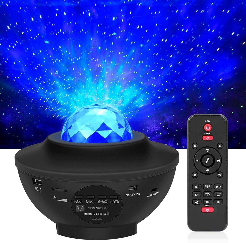 Details about   LED Laser Galaxy Star Projector Night Light W/Remote Bluetooth Bedroom Decor 