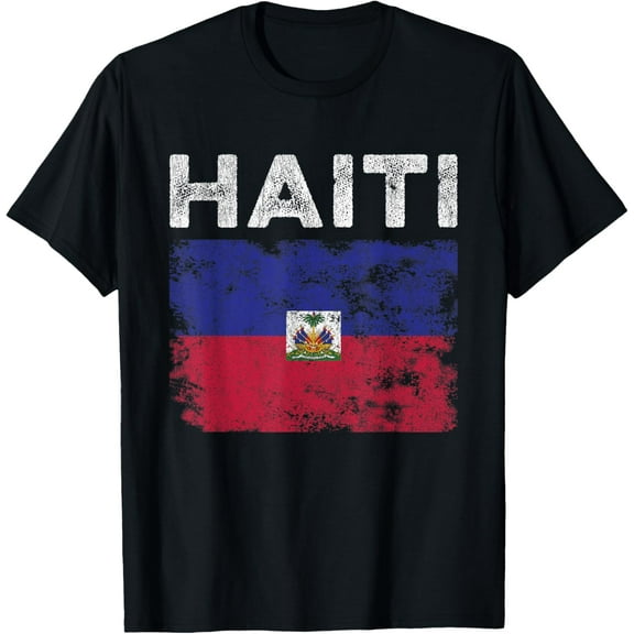 Haiti Flag Distressed - Men Women Kids - Haitian Flag T-Shirt