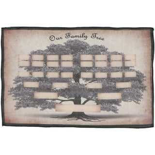 Blank Family Tree Diagram 7 Generations Fillable Family Tree Poster Genealogy  Charts 40x60cm/15.75x23.62inch Photo Cloth