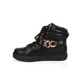 thumbnail image 4 of Liliana DA27 Women Leatherette Chain High Top Platform Zip Sneaker, 4 of 5