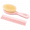 Light Pink, variant on Parcelona French Grooming Combo 6” Celluloid Baby Brush and Comb for Toddlers (Blue)