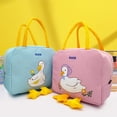 thumbnail image 6 of Sulaicai Cute Insulated Lunch Tote Bag, Cartoon Duck Printed Reusable Thermal Food Handbag, Portable Cooler Pouch for Work, Picnic, Outdoor Travel, 6 of 9