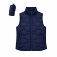 thumbnail image 6 of Women's Plus Size Puffer Vest Lightweight Packable Wave-Quilted Stand Collar Sleeveless with Carry Bag Vest, 6 of 8