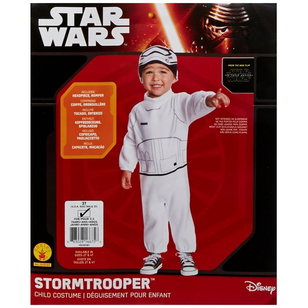 Star Wars la Force Réveille Stormtrooper Costume de Bambin 2T