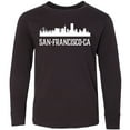 thumbnail image 3 of Inktastic San Francisco California Skyline Ca Cities Long Sleeve Youth T-Shirt, 3 of 5