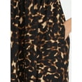 thumbnail image 4 of Time and Tru Women's Midi Dress with Puff Sleeves, XS-XXXL, 4 of 4
