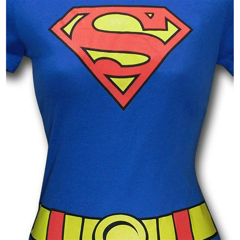 DC Comics Juniors Costume Girl T-Shirt Superman Super Logo