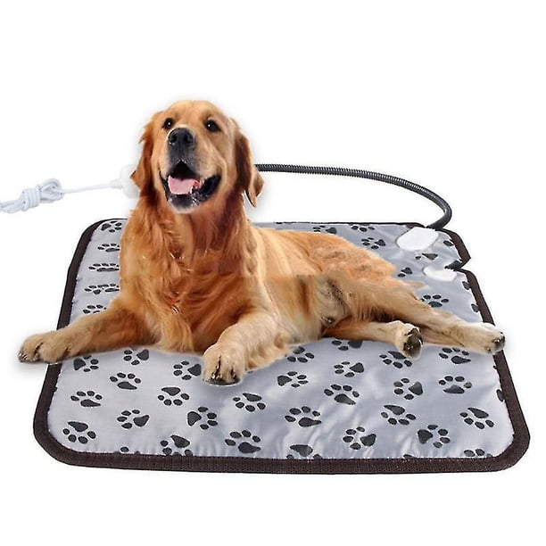White Ssxjv Almohadilla Térmica para Mascotas Estera Térmica Manta Eléctrica Impermeable Cable De Acero Resistente A La Masticación para Gatos Y Perros, Manta para Gatos Estera Ca