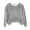 *Gray, variant on Women's Plush Oversized Sweatshirt,Color Block Tops Fashion Clothing ,Crewneck Pullover Tops Green,Womens Plus M