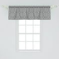 thumbnail image 2 of Ambesonne African Window Valance, Antique Modern Graphic, 54" X 18", Black White, 2 of 3