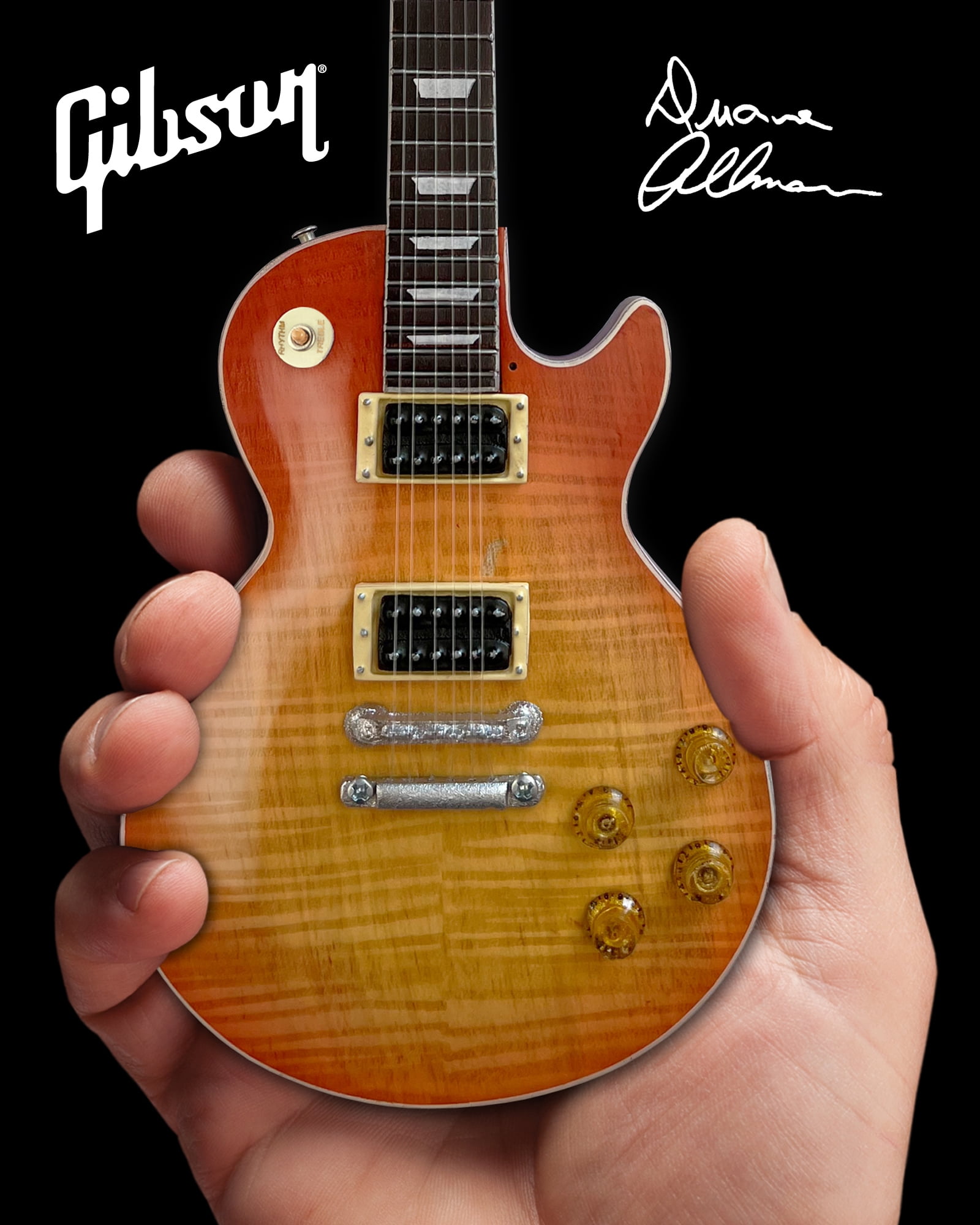 Duane Allman Gibson 1959 Les Paul Cherry Sunburst 10 Inch Miniature Guitar