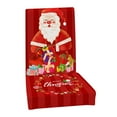 thumbnail image 4 of SDJMa Christmas Chair Covers for Dining Room Santa Printed Chair Slipcovers Christmas Decorations, 4 of 7