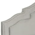thumbnail image 3 of Safavieh Alexia Modern Glam Upholstered Headboard with Nail Heads, 3 of 4