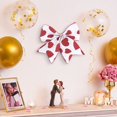 thumbnail image 3 of Pklyzj Valentine's Day Decorations 6 PCS Valentine's Day Wreath Bows Red Love Heart Burlaps Bows For Wreaths Valentines Day Ribbon Bows Tree Topper Bow For Home Indoor Outdoor Decoration Wreath Vale, 3 of 5