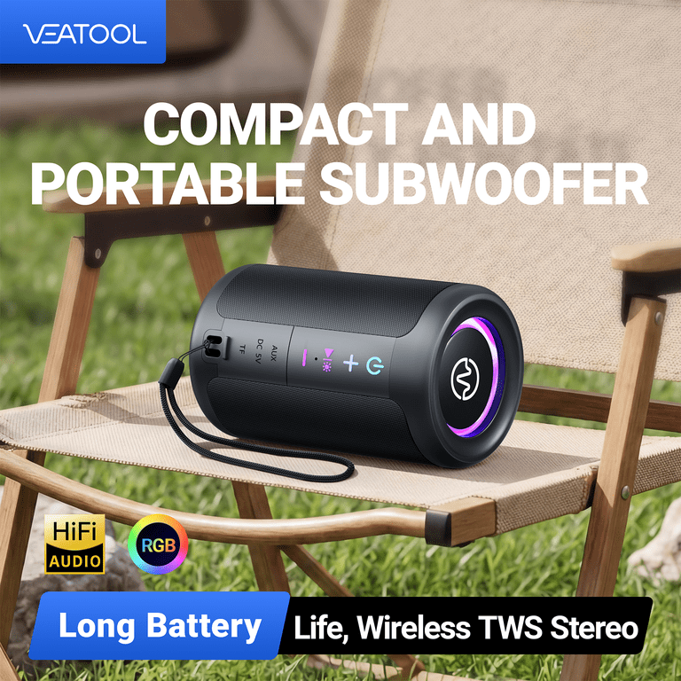 VEATOOL S16 Bluetooth Speaker - Black photo 4