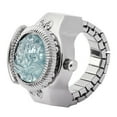 thumbnail image 2 of Quartz Ring Watch, Simple Rose Flower Ring Watch, For Most Women Beautiful Girls White,Blue, 2 of 8