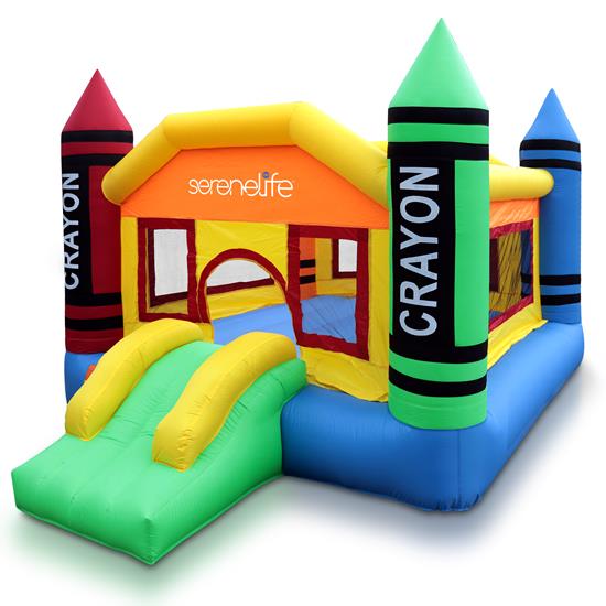 SereneLifeHome Inflatable Bounce House Castle Indoor/Outdoor Portable