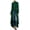 Green, variant on Women Long Dovetail Gothic Trench Coat Front Zipper Up Tailcoat Jacket