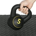 thumbnail image 3 of ZenSports 3 Piece Kettlebell Set - 5lb 10lb 15lb Workout Fitness Weight Set W/ Storage Rack, 3 of 10
