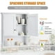 thumbnail image 4 of Mueble de baño montado en la pared COSTWAY con puertas dobles (blanco), 4 of 9