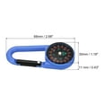 thumbnail image 2 of Uxcell Compass, Buckle Compass Keychain Waterproof Survival Pocket Compass, Light Blue 3Pack, 2 of 6