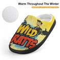 thumbnail image 4 of Wild Kratts Slippers for Kids, Cute Soft Plush Anti-slip Fluffy Fuzzy House Slippers Warm Soft Plush Non-Slip Indoor Outdoor Slip-on Shoes for Boys Girls, 4 of 8