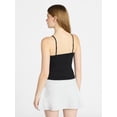 thumbnail image 3 of No Boundaries Textured V-Neck Cami Top, Women's XXS-XXL, 3 of 5