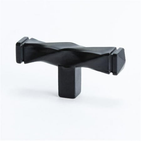 0.5' Twist - BE3046 155 Berenson 2.5 x 0.5 in. Knob, Rhapsody Twisted, Satin Black
